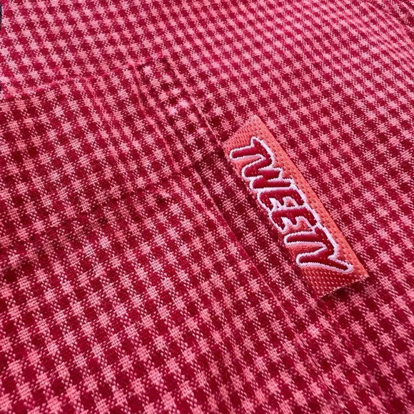 Warner Bros Womens Red Looney Tunes 3/4 Sleeve Button Up Shirt Size 26W - Picture 4 of 9